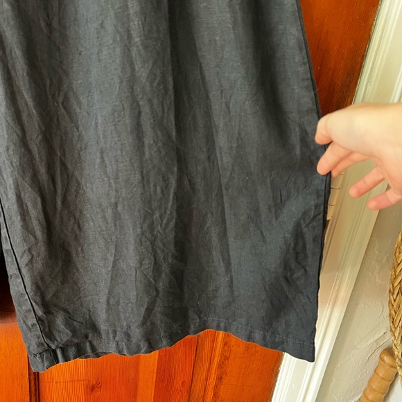 Anthropologie Somerset Pull-On Pants: Linen Edition – Black – 1X – Wide Leg - Picture 8 of 14